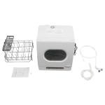 Countertop Dishwasher, 5 Washing Programs Portable Dishwasher, 360°Rotation Flushing Wash Fruit Machine, High-Temp wash Dishwasher for Homes Kitchen Apartments Dormitories Campers Rvs