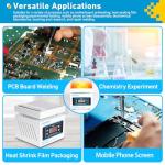 KeenWise 110V 360W Soldering Hot Plate, Electric Hot Plate, LED Microcomputer Electric Preheat Soldering Station Welder Hot Plate Rework Heater Lab 100X100mm (3.94 * 3.94in) Plate