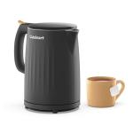 Cuisinart Soho 1-Liter Double Wall Electric Hot Water Kettle, Tea Kettle with Stainless Steel Interior, One Touch Operation to Boil Water for Tea, Hot Cocoa, or Instant Oatmeal, CK-10BK, Black