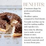 Nonstick Steel Donut Pan with 6 Molds