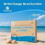 ORIENTLEAF Garbage Disposal Cleaner and Deodorizer Tablets 20g 1 Year Supply Sink Cleaner, Prevents Odors, Natural Kitchen Drain Cleaning Care 12 Pack
