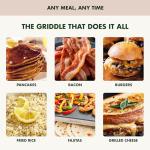 GreenPan 10.5”x20” Electric Griddle with Warming Drawer