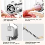 Meat Grinder Manual Mincer - Meat Grinders For Home Use Sausage Maker & Burger Patty Stuffer with Table Clamp, Hand Operated Kitchen Tool for Homemade Pork, Beef, and Sausage - Easy to Clean