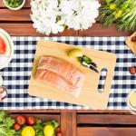 CY SISTERS Bamboo Cutting Board Set of 3 Natural Wooden Chopping Boards with Handles for Kitchen, Charcuterie & Cheese Serving Trays, Rustic Food Prep Platters for Bread, Meat, Fruit & Decor Display