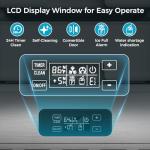 COWSAR Commercial Under Counter Nugget Ice Maker Machine, 68Lbs/Day Ice Maker with Double Ice Baskets, Bulit-in Freestanding Ice Machine, 24H Timer & Self-Cleaning, for Commercial & Home Use(Silver)