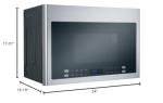 Haier 24 in. 1.4 cu. ft. Over the Range Microwave in Stainless Steel
