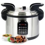 17.8QT Commercial Electric Pressure Cooker stainless steel Pressure Cooker | 24-hour Presetting |8 in 1 slow cooker with temperature control | LED Multifunction Food Warmer with nonstick pot