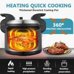 17.8QT Commercial Electric Pressure Cooker stainless steel Pressure Cooker | 24-hour Presetting |8 in 1 slow cooker with temperature control | LED Multifunction Food Warmer with nonstick pot