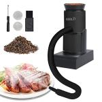 Boruit SK305 Drink Smoke Gun Cocktail Smoker Kit with Wood Chips, Whiskey Meat Bbq Cheese Smoking Infuser Portable Cold Flavour Dry Blaster