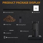 Boruit SK305 Drink Smoke Gun Cocktail Smoker Kit with Wood Chips, Whiskey Meat Bbq Cheese Smoking Infuser Portable Cold Flavour Dry Blaster