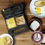OVENTE Electric Sandwich Maker with Non-Stick Plates
