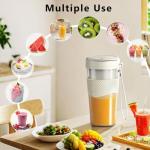 CKemu Portable Blender Shakes and Smoothies, Rechargeable Cordless Blender, 13.5 oz, BPA Free, Dishwasher Safe