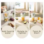 CKemu Portable Blender Shakes and Smoothies, Rechargeable Cordless Blender, 13.5 oz, BPA Free, Dishwasher Safe