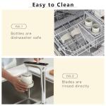 CKemu Portable Blender Shakes and Smoothies, Rechargeable Cordless Blender, 13.5 oz, BPA Free, Dishwasher Safe