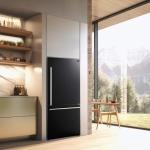 Forno 31" Milano Espresso Black Fridge with Bottom Freezer - 17.2 cu. ft Counter Depth Refrigerator with Touch Control & LED - Swing Door Fridge with Adjustable Door Bins and Crisper Drawer