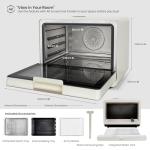 VAL CUCINA 7-in-1 Steam Convection Oven Countertop with Air Fry, Bake, Sous Vide, Ferment, Built-in Recipes | Anti-Scalding, Self Clean, Food-grade Stainless Steel Cavity & Accessories | 1500W