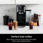 Ninja | Drip Coffee Maker | DualBrew Pro Hot & Iced Coffee Machine | Use with K-Cup Coffee Pods | 3 Brew Styles (Classic, Rich, & Iced) | 60oz Removable Reservoir & Dishwasher Safe | Black | CFP101