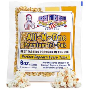 12-Pack Popcorn Kit with Kernels, Salt, Oil