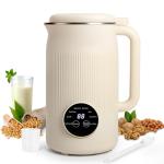 8 in 1 Nut Milk Maker Blender, 40OZ Homemade Almond, Soy, Oat, Coconut, Yogurt and Non Dairy Beverages, Automatic Soybean Blender Machine with Delay Setting, Keep Warm, Self-Cleaning, Boiling