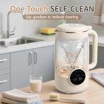 8 in 1 Nut Milk Maker Blender, 40OZ Homemade Almond, Soy, Oat, Coconut, Yogurt and Non Dairy Beverages, Automatic Soybean Blender Machine with Delay Setting, Keep Warm, Self-Cleaning, Boiling