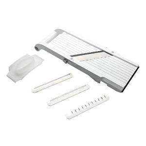 Benriner Mandoline Super Slicer, with 4 Japanese Stainless Steel Blades, BPA Free, 14.5 x 5.25-Inches, New Model