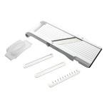 Benriner Mandoline Super Slicer, with 4 Japanese Stainless Steel Blades, BPA Free, 14.5 x 5.25-Inches, New Model