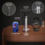 Newness Pineapple Corer Cutter, [Upgraded, Electric & Manual] Stainless Steel Fruit Pineapple Slicer with Electric Drill Accessory [Easier & Faster], Sturdy Pineapple Core Remover Kitchen Tool