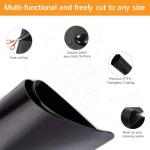 GWYSY 4 Packs Oven Liners for Bottom of Oven, 16"x12" Pre-Cut Rectangle Reusable Fiberglass Heat Resistant Non-Stick Mats for Breville BOV900BSS BOV950BSS Smart Oven Air Fryer Pro Convection Oven