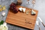 Personalized Cutting Boards for Christmas, Custom Engraved Wood Charcuterie Board, Best Gifts for Wedding, Housewarming, Birthday, Anniversary, Bridal Shower, Gift Idea for Family, Parents, Couples