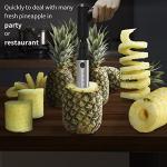 Newness Pineapple Corer Cutter, [Upgraded, Electric & Manual] Stainless Steel Fruit Pineapple Slicer with Electric Drill Accessory [Easier & Faster], Sturdy Pineapple Core Remover Kitchen Tool