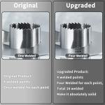 Newness Pineapple Corer Cutter, [Upgraded, Electric & Manual] Stainless Steel Fruit Pineapple Slicer with Electric Drill Accessory [Easier & Faster], Sturdy Pineapple Core Remover Kitchen Tool