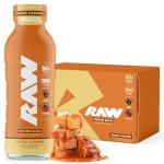 RAW Ready-to-Drink Protein Shake, Salted Caramel - RTD Protein Drinks with Grass-Fed Whey Protein Isolate for Post-Workout - Zero-Sugar & Gluten-Free Meal Replacement Drink & Breakfast Shake, 12 Fl Oz