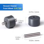 2 Pack Vacuum Wheels Replacement Compatible with Tineco Floor ONE S5/Floor One S5 Pro, Floor ONE S7 Pro Cordless Vacuum Cleaners,2 Front Wheels Replacement Parts