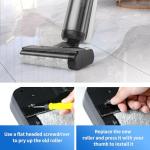 2 Pack Vacuum Wheels Replacement Compatible with Tineco Floor ONE S5/Floor One S5 Pro, Floor ONE S7 Pro Cordless Vacuum Cleaners,2 Front Wheels Replacement Parts