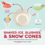 Dash Deluxe Shaved Ice & Slushy Maker with Serving Pitcher, 1L, Multi-Purpose Ice Shaver Machine for Homemade Shaved Ice, Snow Cones, Slushies, Cocktails & More - Cream