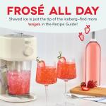 Dash Deluxe Shaved Ice & Slushy Maker with Serving Pitcher, 1L, Multi-Purpose Ice Shaver Machine for Homemade Shaved Ice, Snow Cones, Slushies, Cocktails & More - Cream