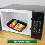 Freshware Meal Prep Containers 15 Count (Pack of 1) Compartment Food Storage Containers with Lids, Bento Box, BPA Free, Stackable, Microwave/Dishwasher/Freezer Safe (28 oz) (Color May Vary)