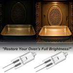 10W 12V G4 Bi-Pin Base Oven Light Bulbs for Dacor 86364 Halogen Light Bulbs，Compatible with 86573, 8-6573, DE81-05142A,Replacement for Electric Ovens, Ranges, and Wall Ovens