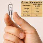 10W 12V G4 Bi-Pin Base Oven Light Bulbs for Dacor 86364 Halogen Light Bulbs，Compatible with 86573, 8-6573, DE81-05142A,Replacement for Electric Ovens, Ranges, and Wall Ovens