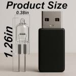 10W 12V G4 Bi-Pin Base Oven Light Bulbs for Dacor 86364 Halogen Light Bulbs，Compatible with 86573, 8-6573, DE81-05142A,Replacement for Electric Ovens, Ranges, and Wall Ovens