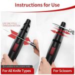 5 Precision Adjust Knife Sharpener- 3-Stage Premium Kitchen Knife Sharpener to Repair, Restore & Polish Blades