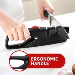 5 Precision Adjust Knife Sharpener- 3-Stage Premium Kitchen Knife Sharpener to Repair, Restore & Polish Blades