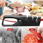 5 Precision Adjust Knife Sharpener- 3-Stage Premium Kitchen Knife Sharpener to Repair, Restore & Polish Blades