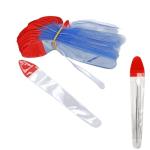 NentMent 50 Pack Cuticle Pusher Bags 5.5'' PVC Clear Disposable Cuticle Trimmer Bag Sleeve Pouch for Ear Wax Removal Kit Ear Cleaners Individual Packing Ear Pick Lab Spatula Micro Lab Scoop Spoon