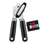 Multifunctional Heavy Duty Can Opener Manual Smooth Edge Can Opener and Bottle Openers with Magnet Durable Sharp Cutting Blade Comfortable Handle Big Effort-Saving Knob Kitchen Tool