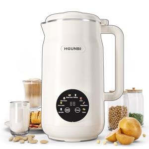 8-in-1 Automatic Nut Milk Maker Machine, 50oz Soy Milk Maker with 12 Blades, Nut Milk Maker Blender for Homemade Plant-Based Milk, Oat, Soy, with Self-Cleaning, Keep Warm, 12-Hour Delay