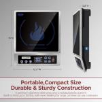 ChangBERT Induction Cooktop NSF Certified Professional Chef Edition Stove, 1800W Commericial Induction Burner with Schott Glass, Large Heating Coil Electric Hot Plate for Restaurant Hotel Food Station