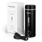 Narcissus P420 Travel Electric Kettles, 400 Watts Portable Electric Kettle Small for Rapid Boiling, 14.2oz / 420ml, One-Touch Button Design with 5 Temp Options, 39.3 Inches Power Cord, Black