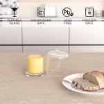 GorGin French butter dish,Butter cake plate,used for spreading soft butter,glass Butter Keeper With Lid for Countertop, home gift, kitchen and home decoration, transparent