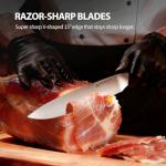 Carving Knife Set - Arrtcy 2 PCS Carving Knife and Fork for Turkey, BBQ - Razor Sharp German Stainless Steel Carving Set with Ergonomic Handle - Full Tang For Meat, Brisket